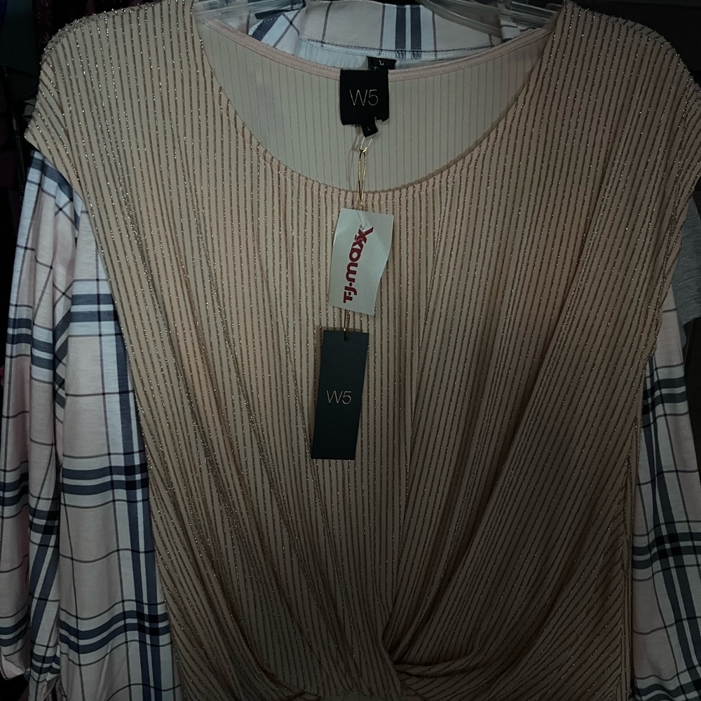 W5 Beige Knitted Top